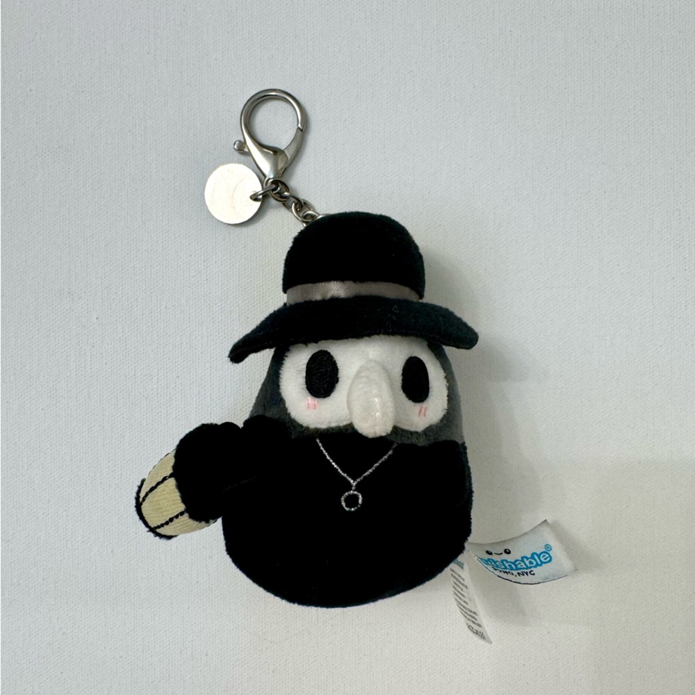 Squishable Black Plague Doctor Keychain